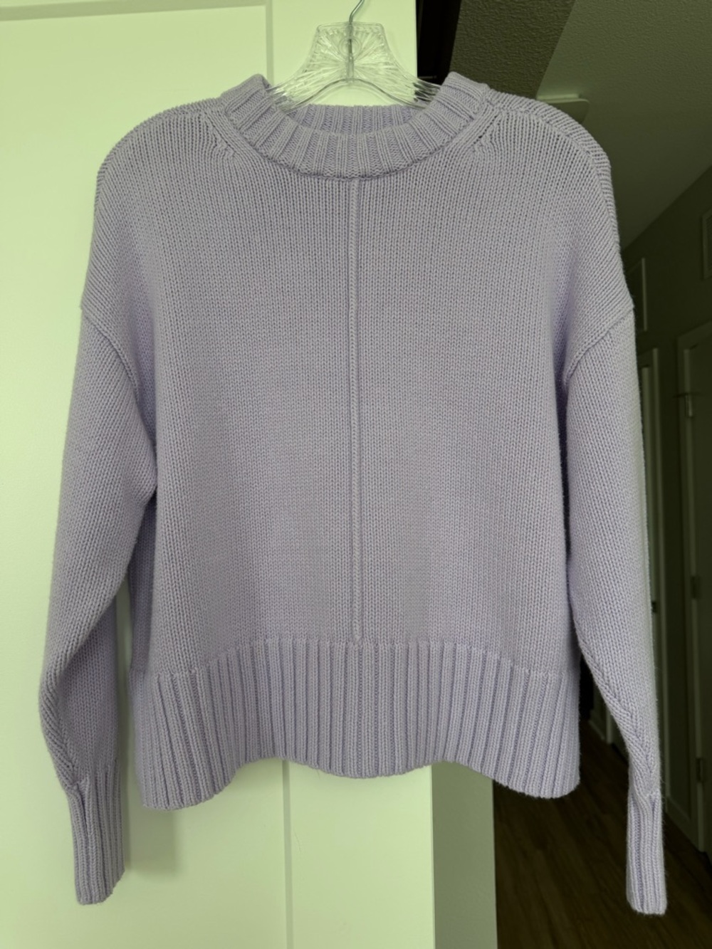 a new day Lavender Crewneck Knit Sweater - Women